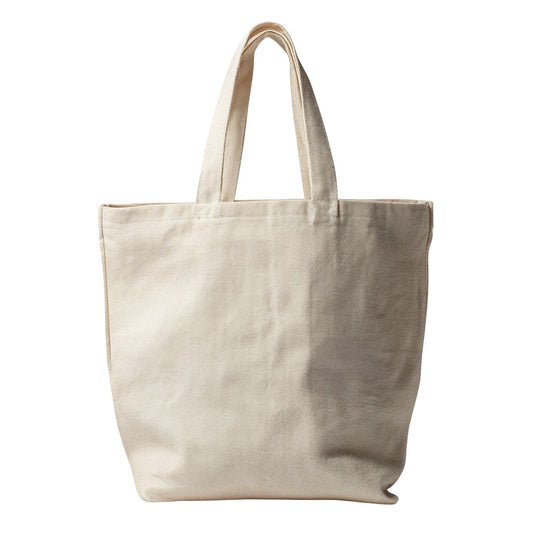 Classic Heavy-Duty Cotton Canvas Tote - Beige