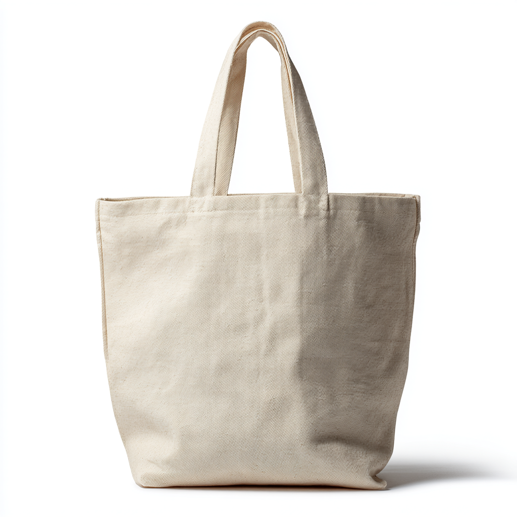 Classic Heavy-Duty Cotton Canvas Tote - Beige
