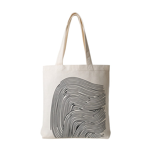 Abstract Line Art Canvas Tote Bag